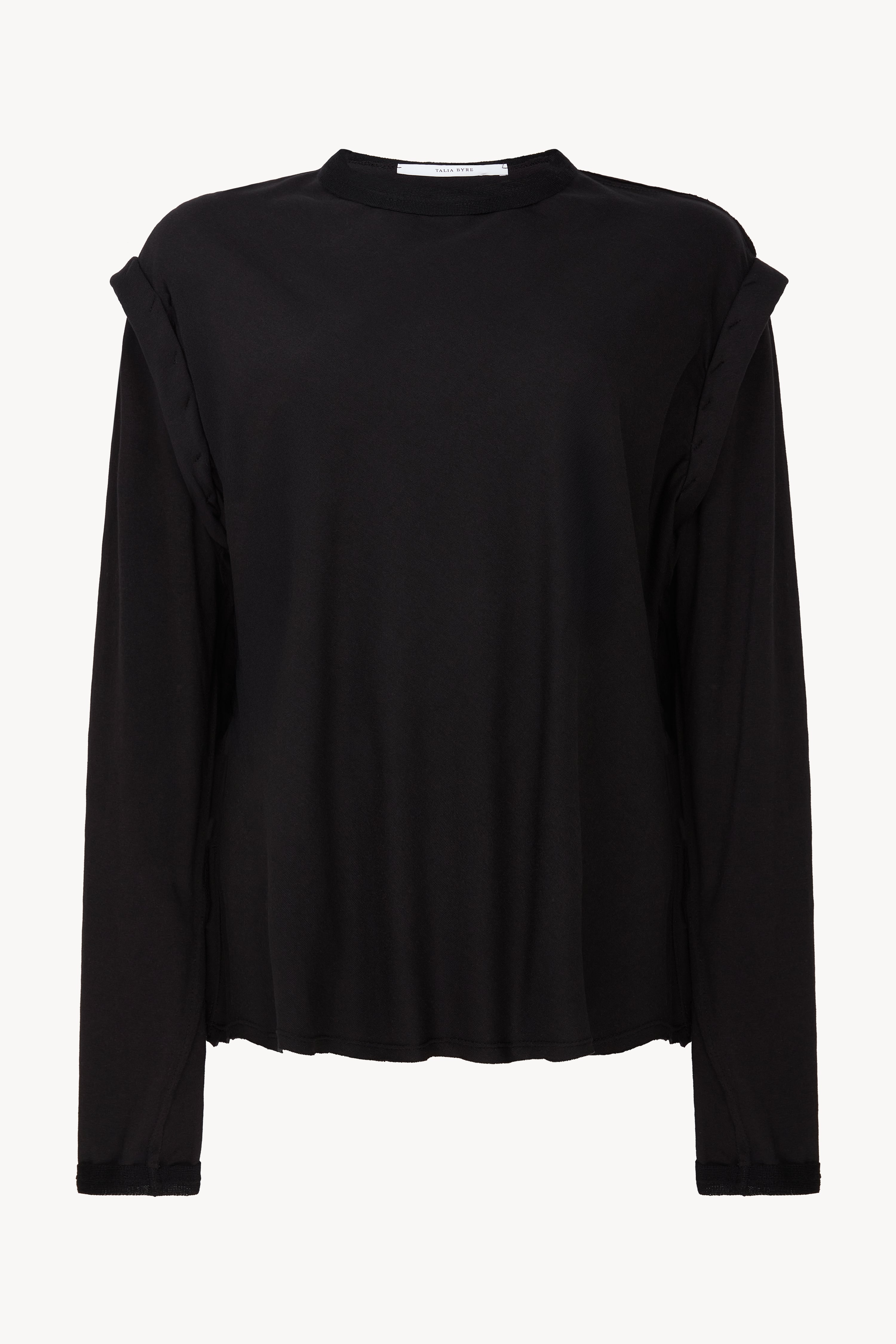 Black Crew Neck Top