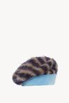 AW24 Blue Mohair Stripe Beret