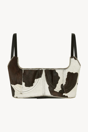 SS24 Cow Print Leather Bra