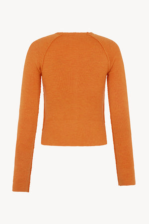 AW23 Orange Knit Classic Cardigan