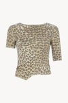 AW23 Leopard Knit T-Shirt