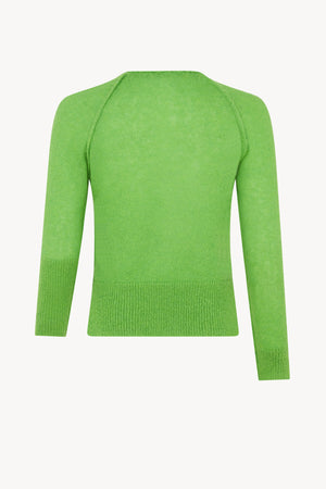 AW22 Bright Green Classic Cardigan