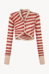 AW24 Pink Mohair Stripe Bolero