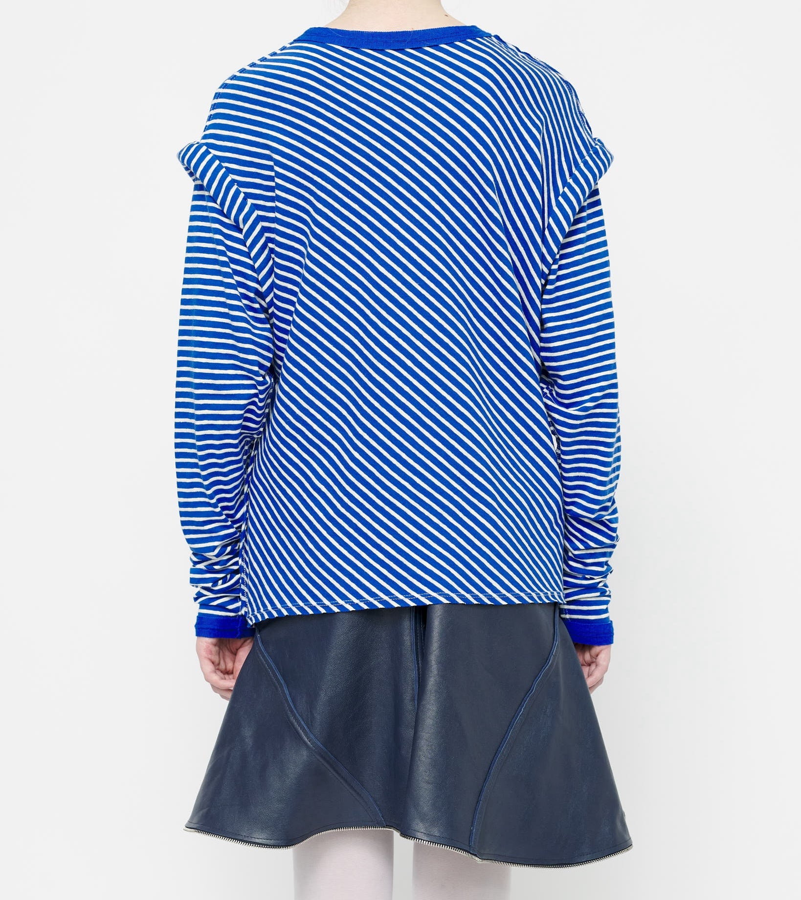 Blue Stripe Crew Neck Top