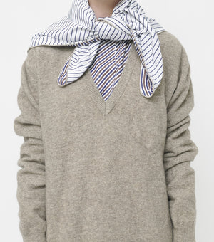 STRIPE POPLIN SCARF