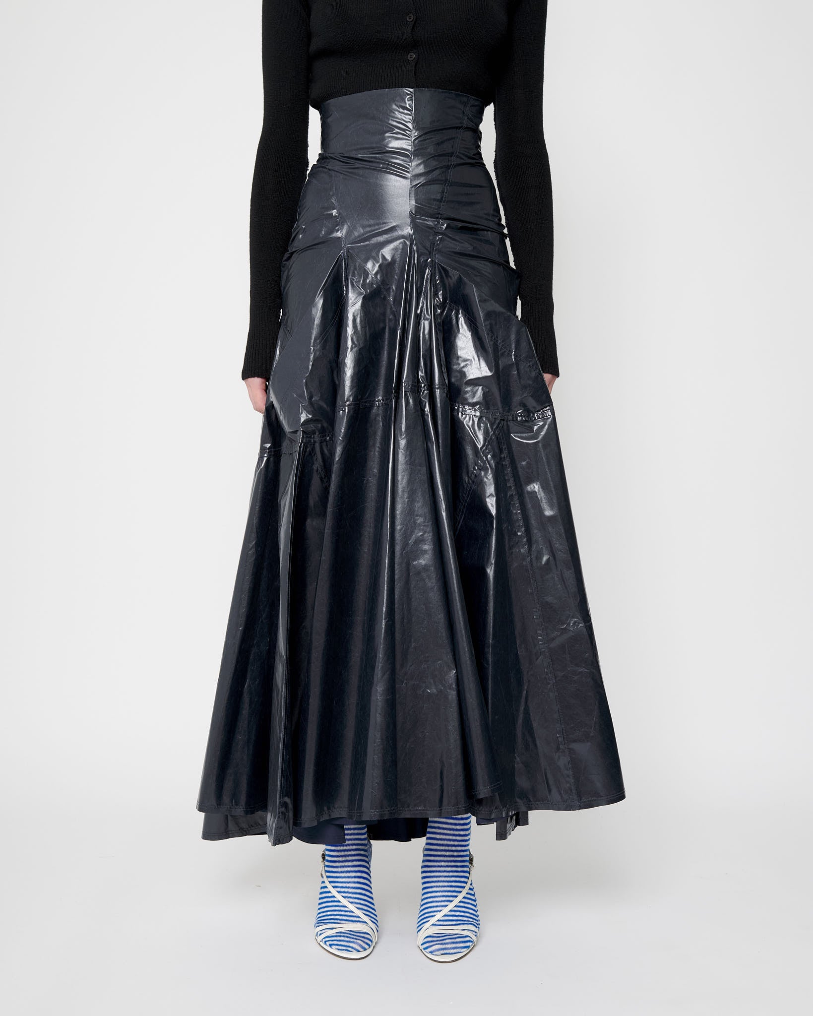 Navy Full Flame Skirt