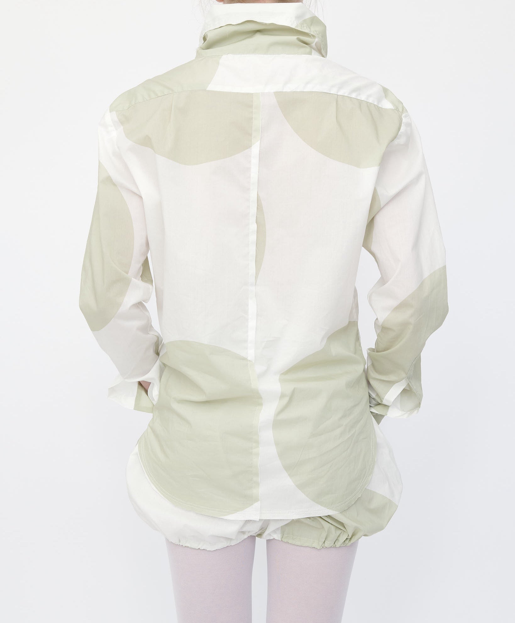Cream Polka Open Heart Shirt