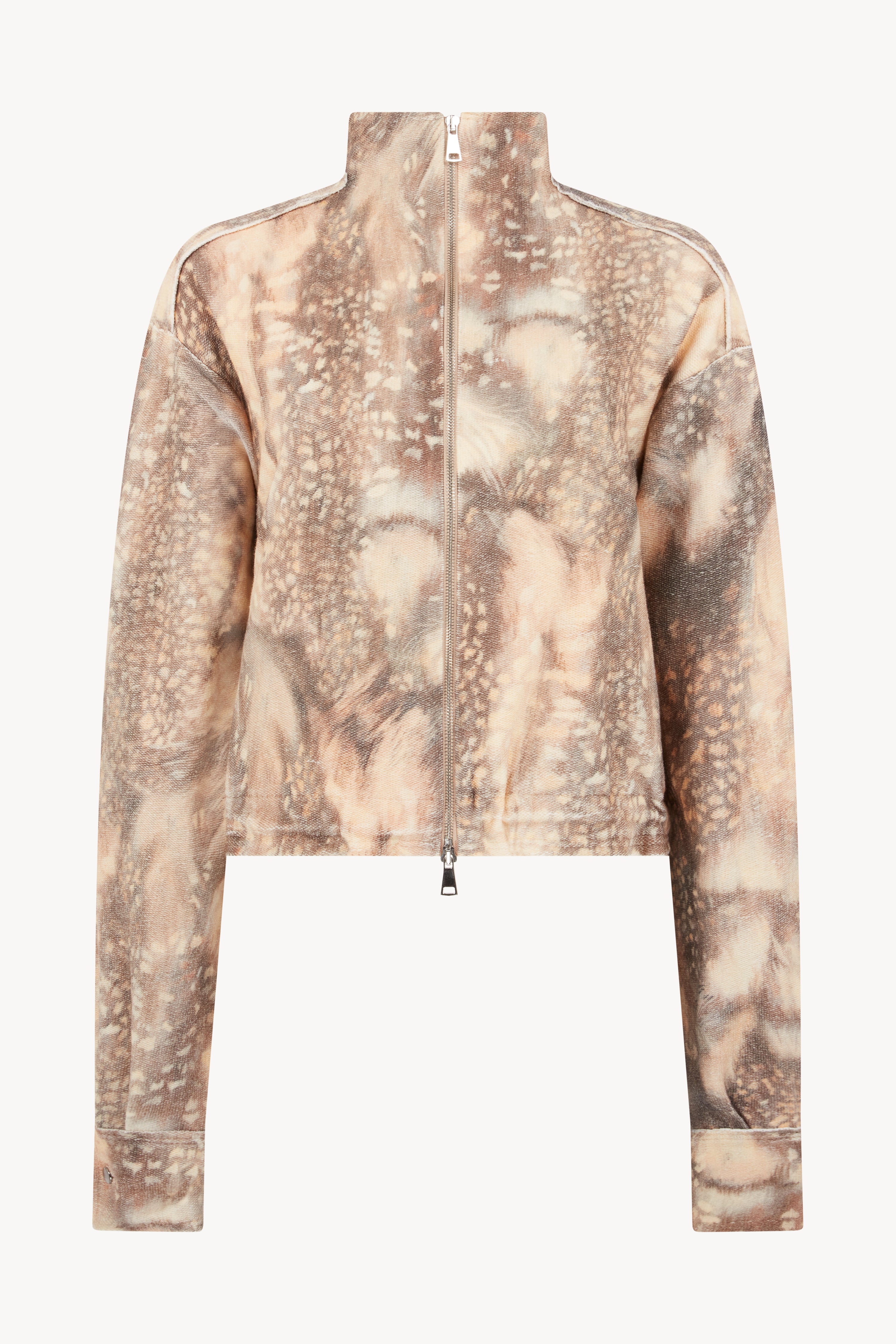 Deer Print Bomber Jacket