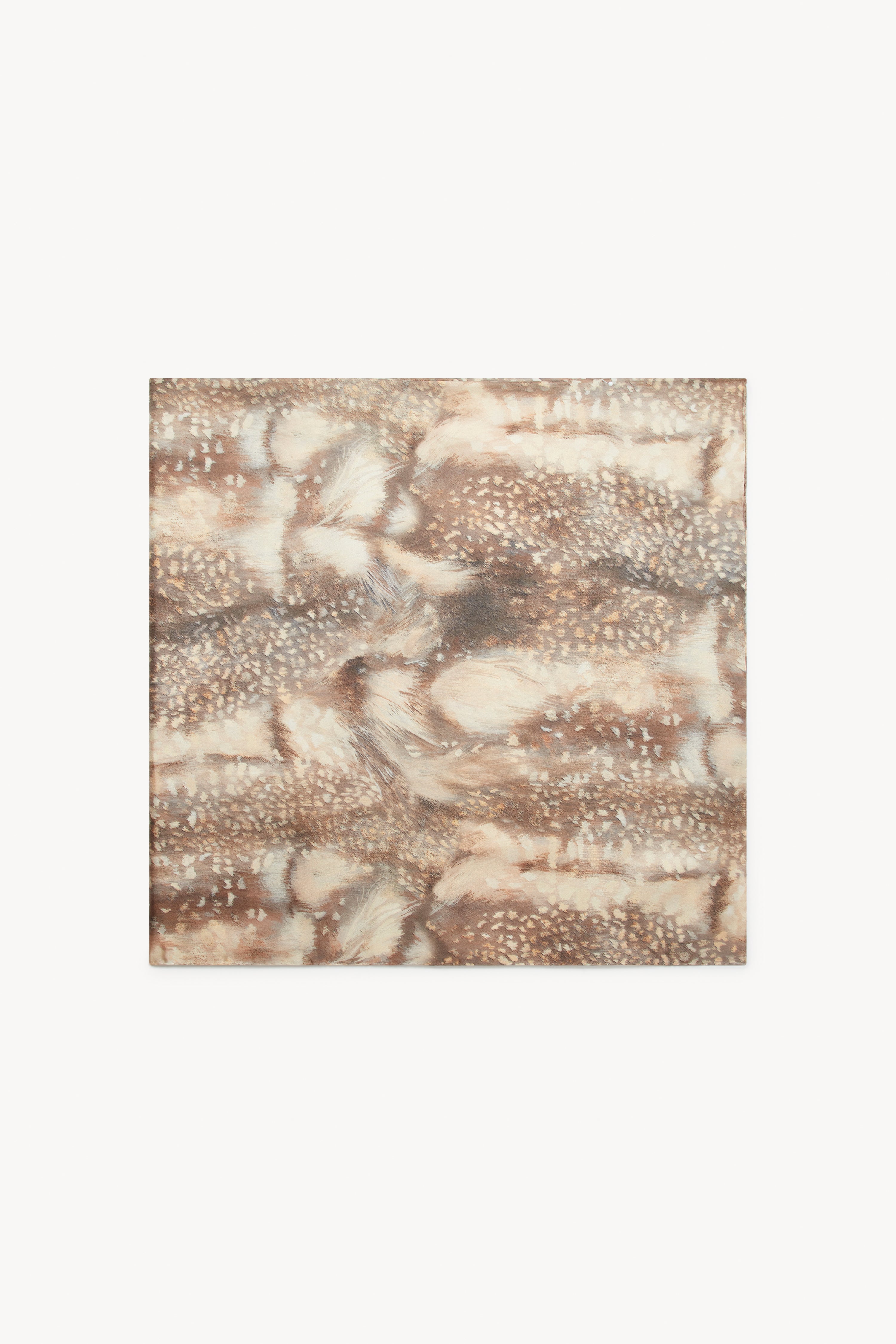 DEER PRINT SILK SCARF