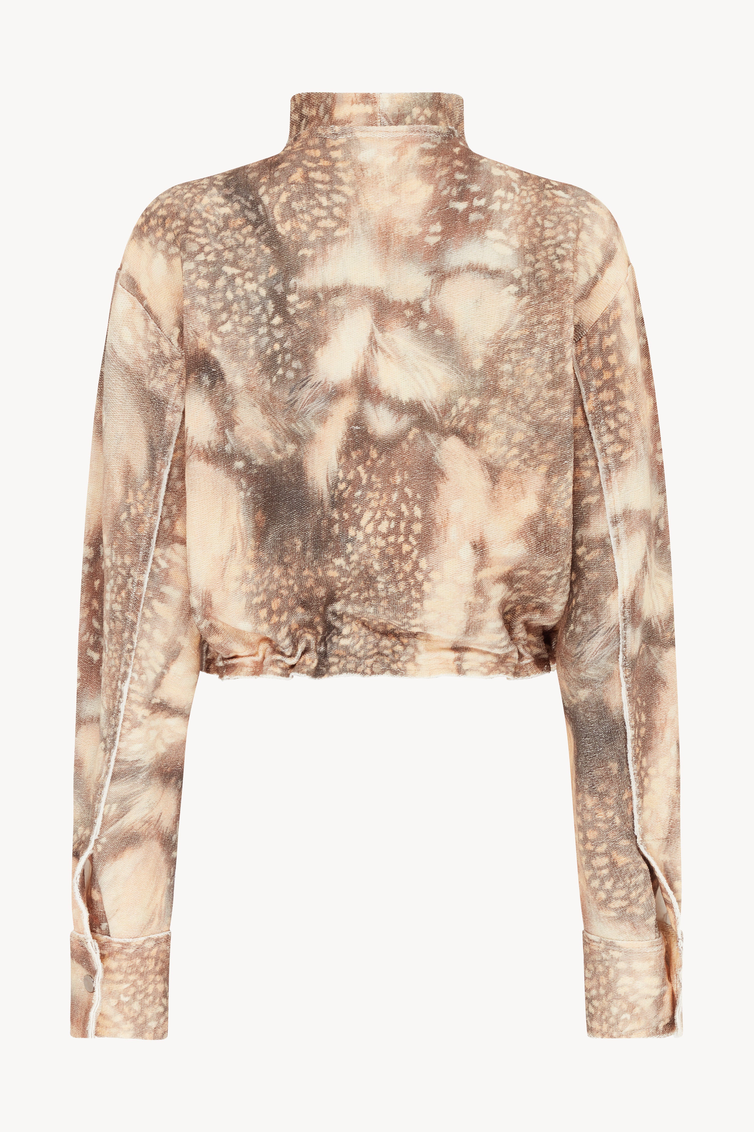 Deer Print Bomber Jacket
