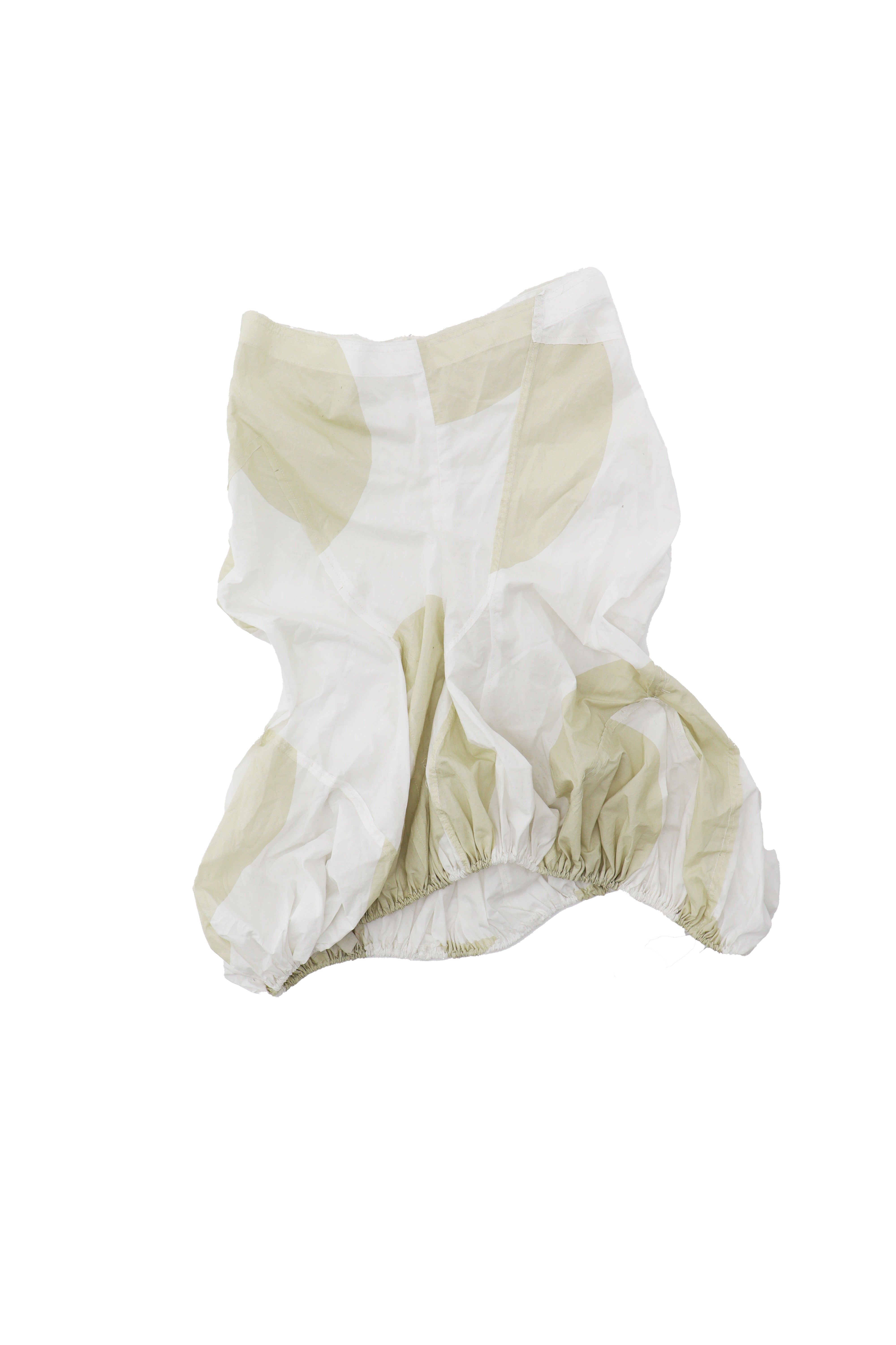 Cream Polka Puffball Mini Skirt