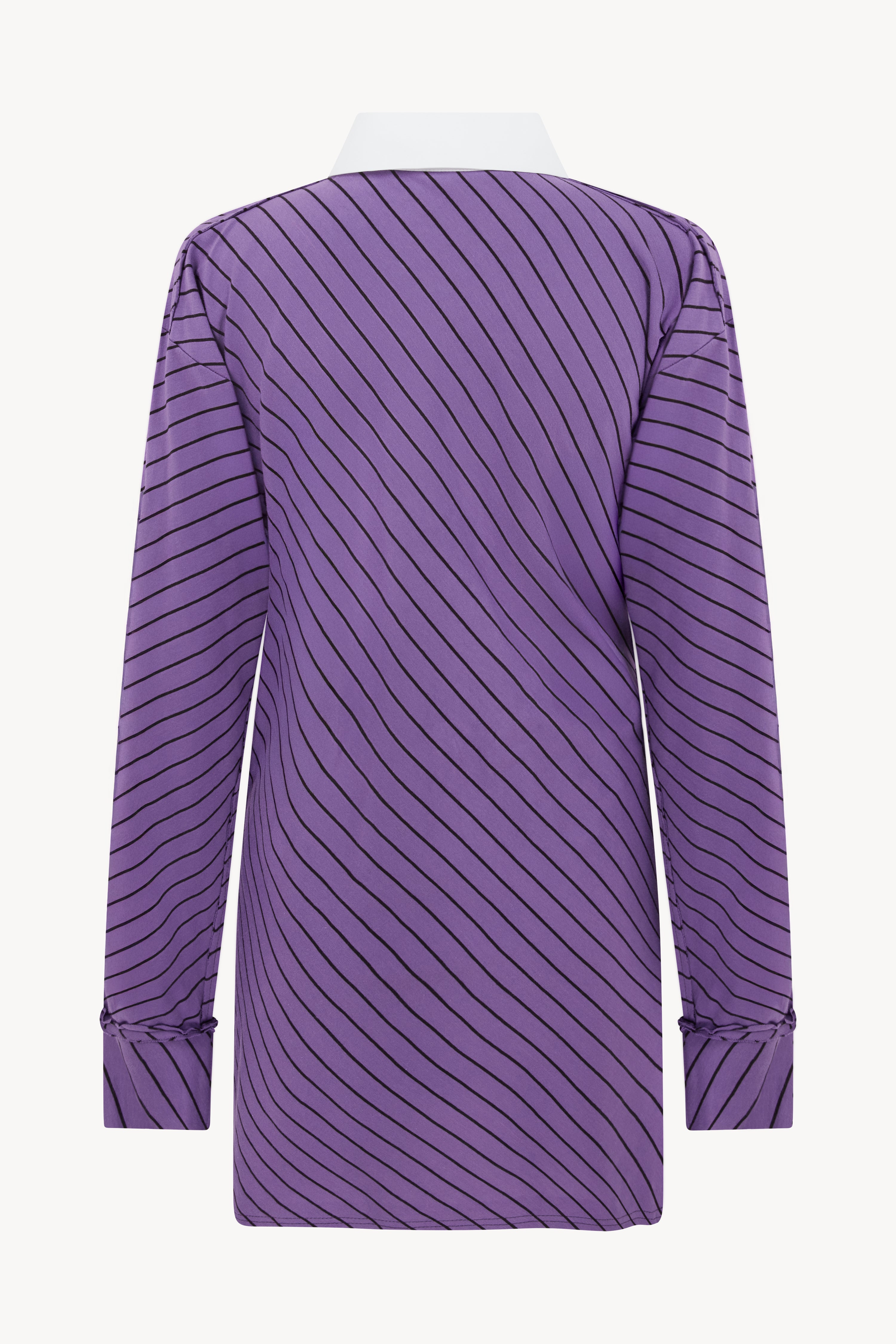Purple and Black Stripe Rugby Shirt
