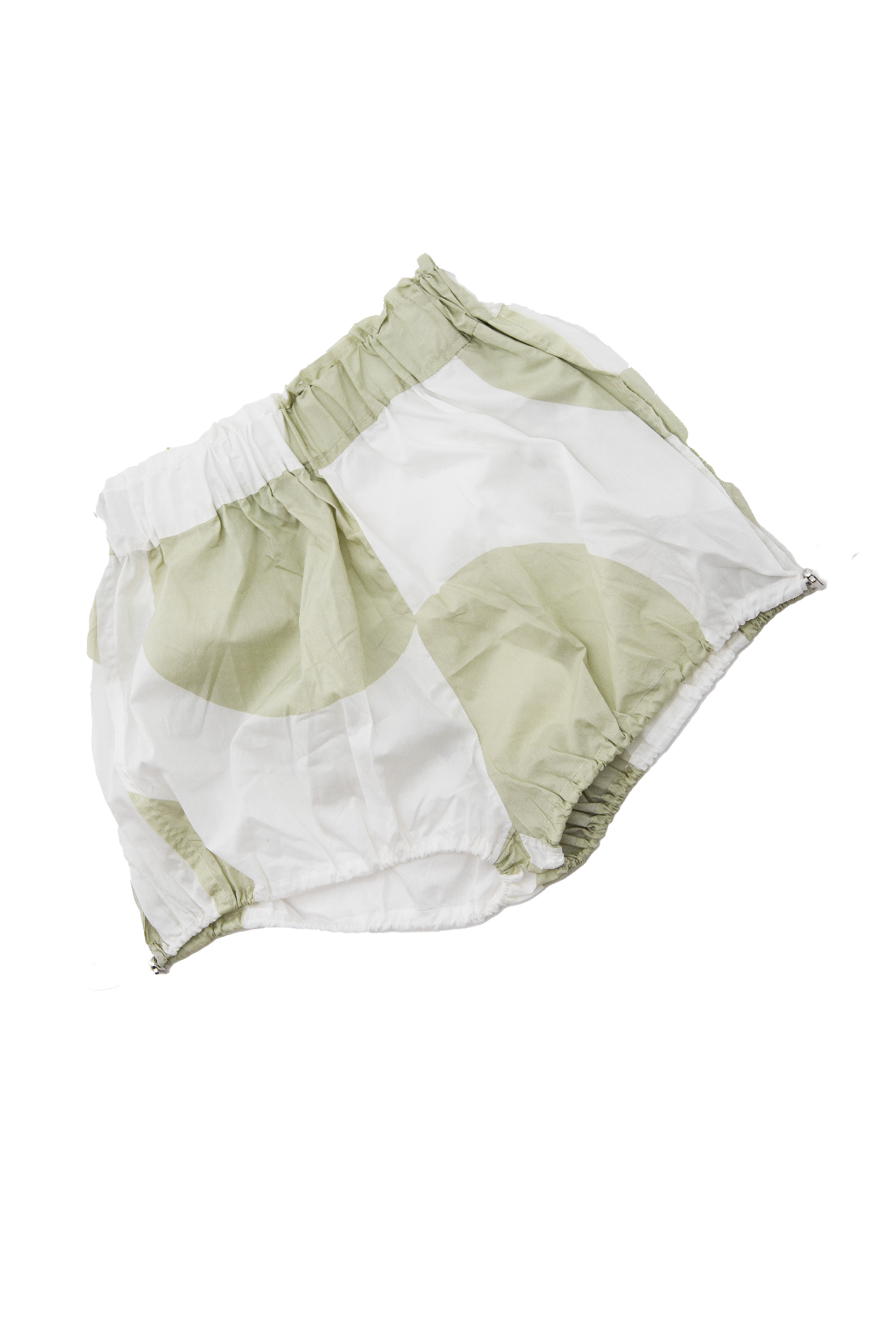 Cream Polka Puffball Shorts