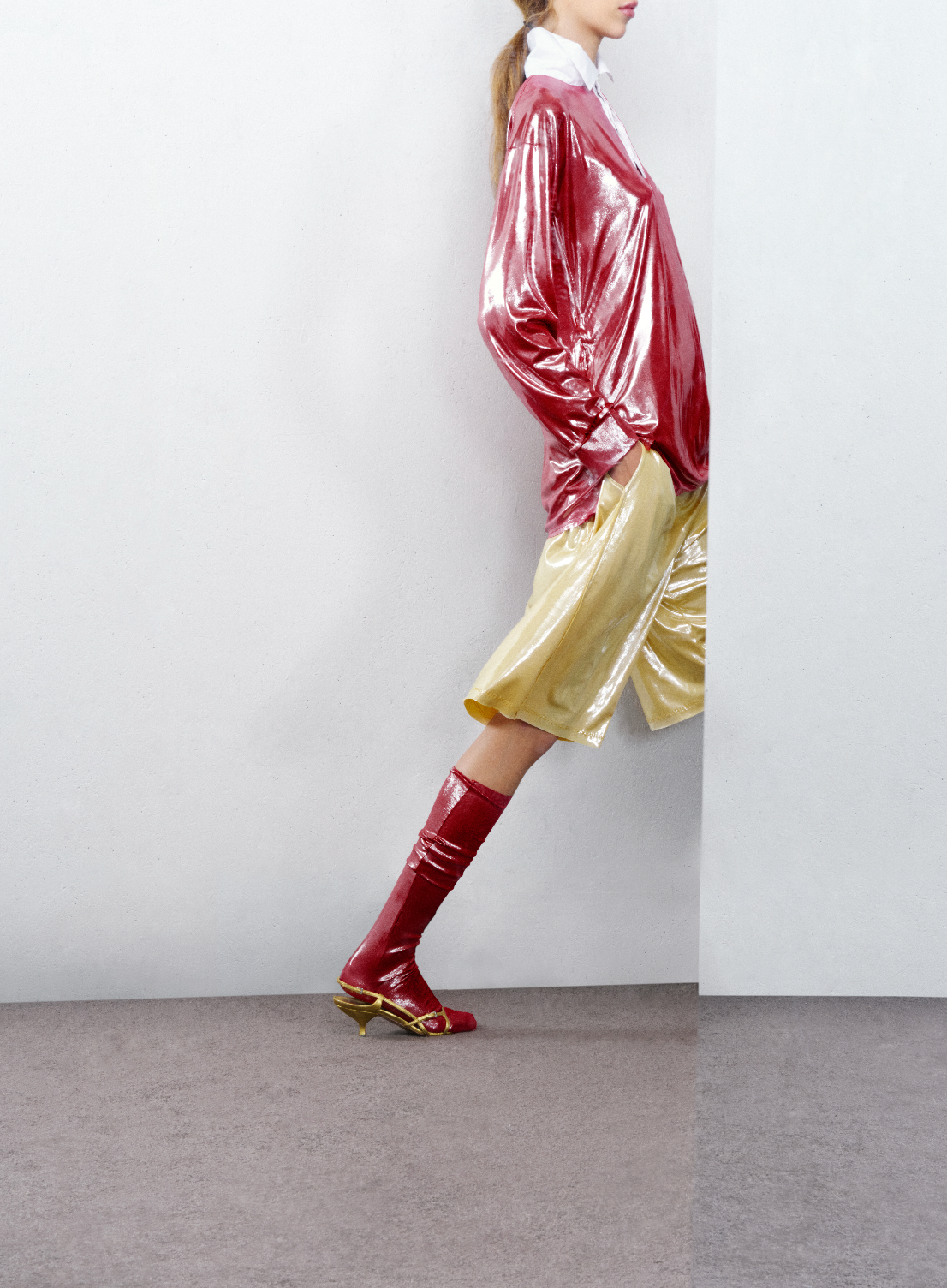 Pink Shiny Rugby Shirt