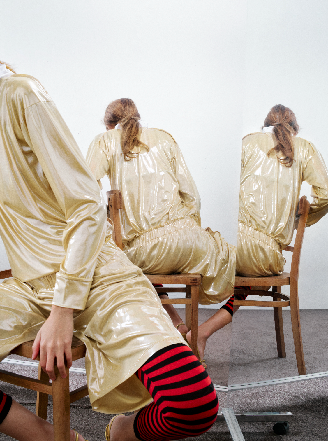 Gold Shiny Rugby Shirt