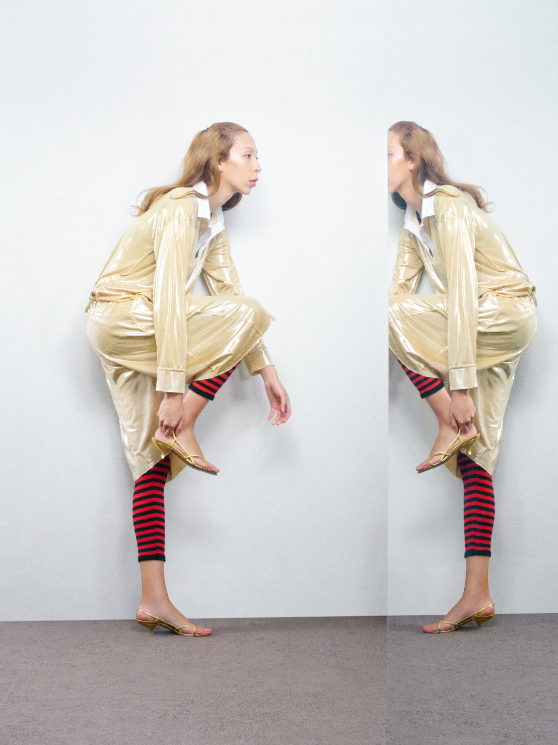 Gold Shiny Rugby Shirt