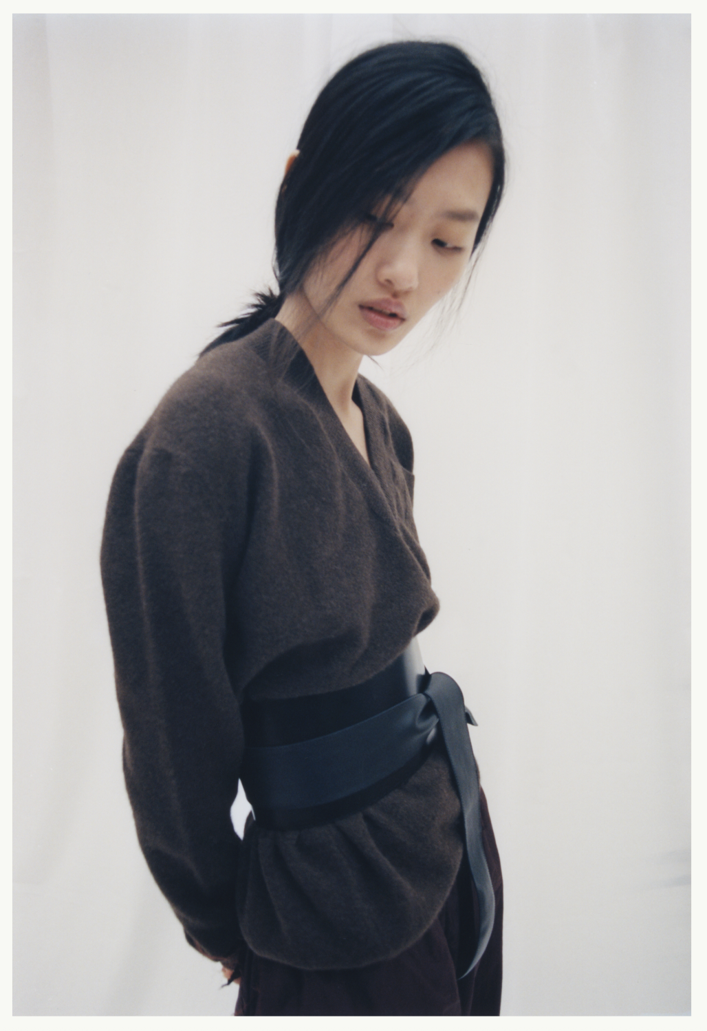 Brown Classic V-Neck Jumper