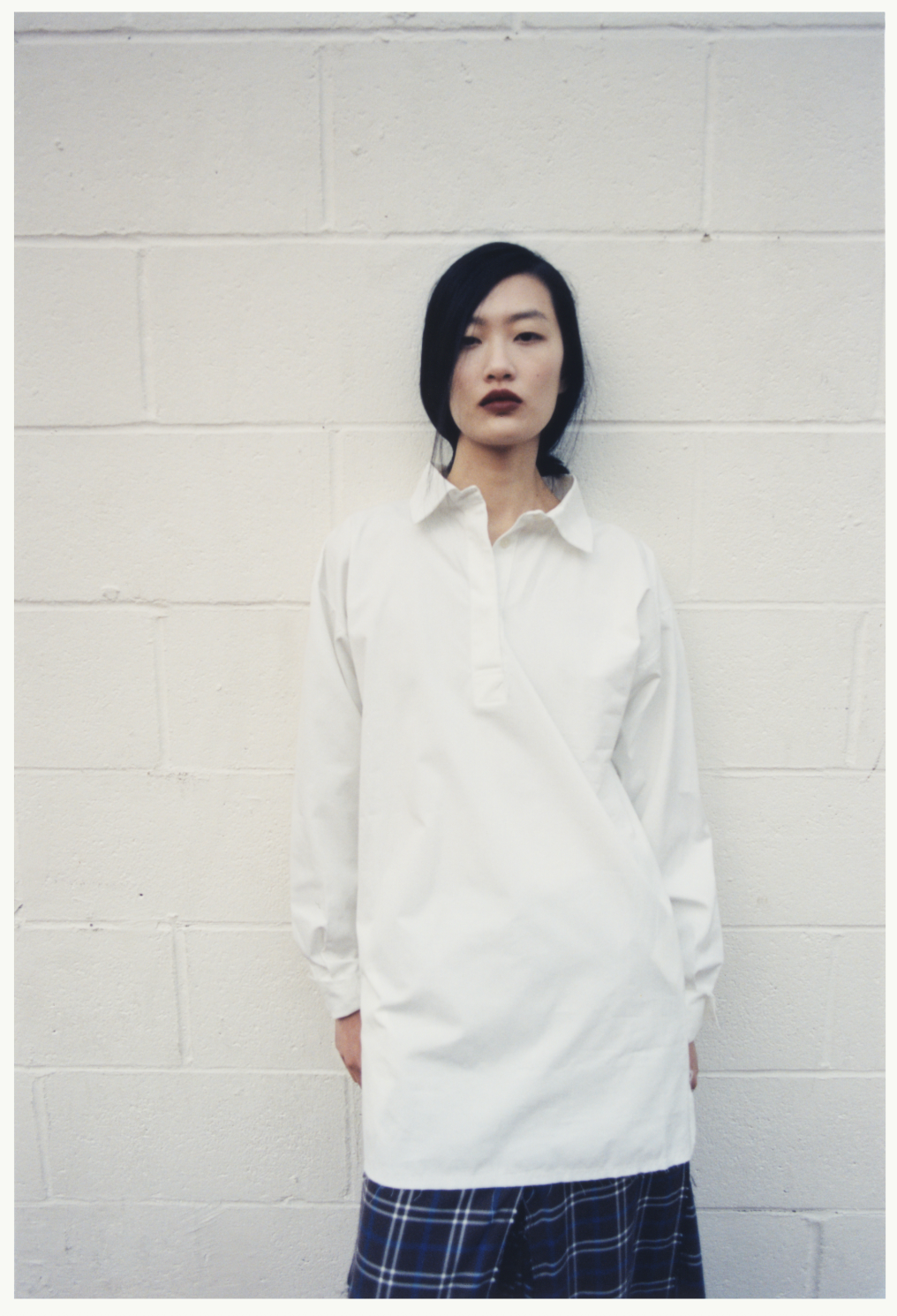 White Poplin Rugby Shirt