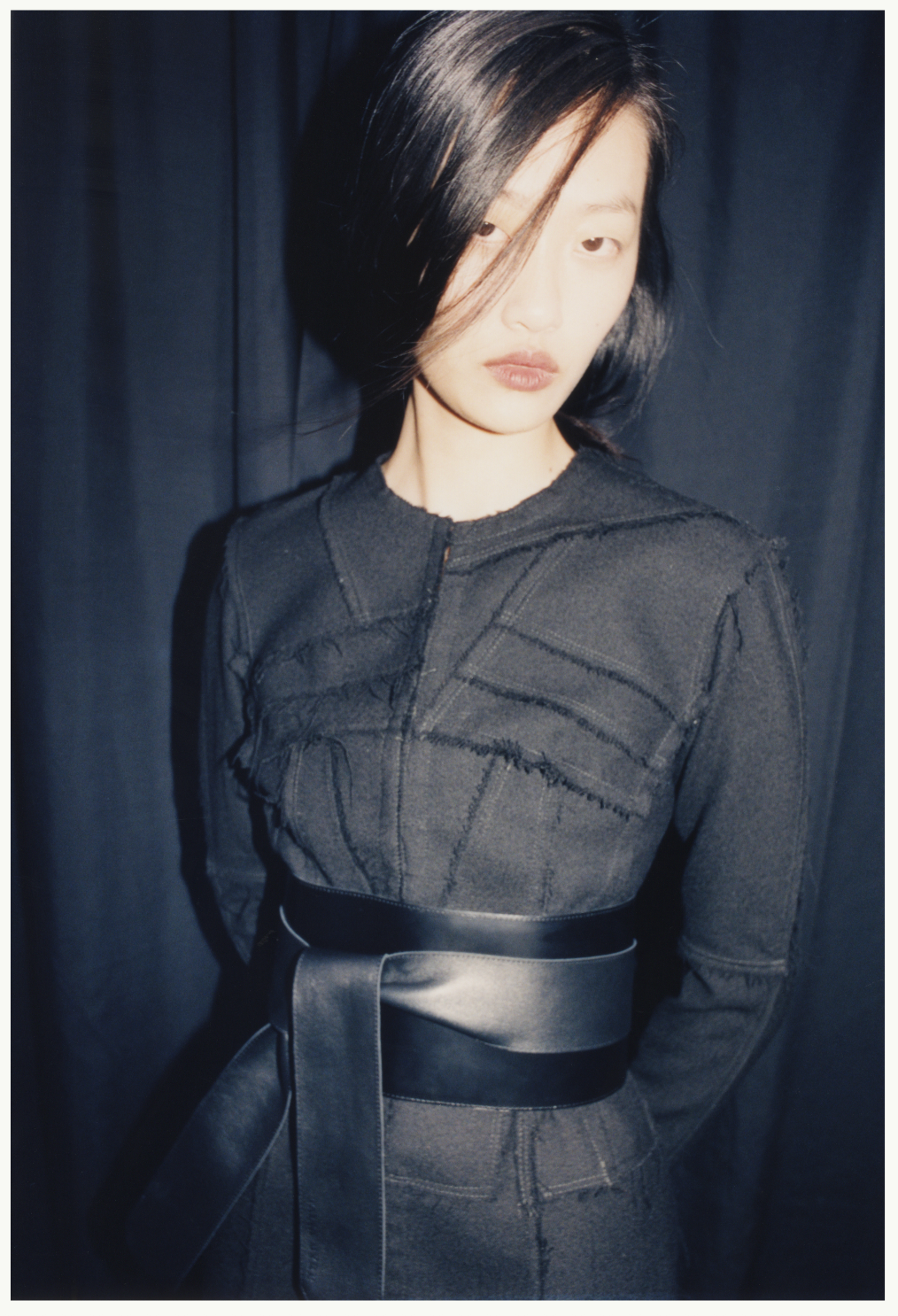 Black Long Line Jacket - Wool