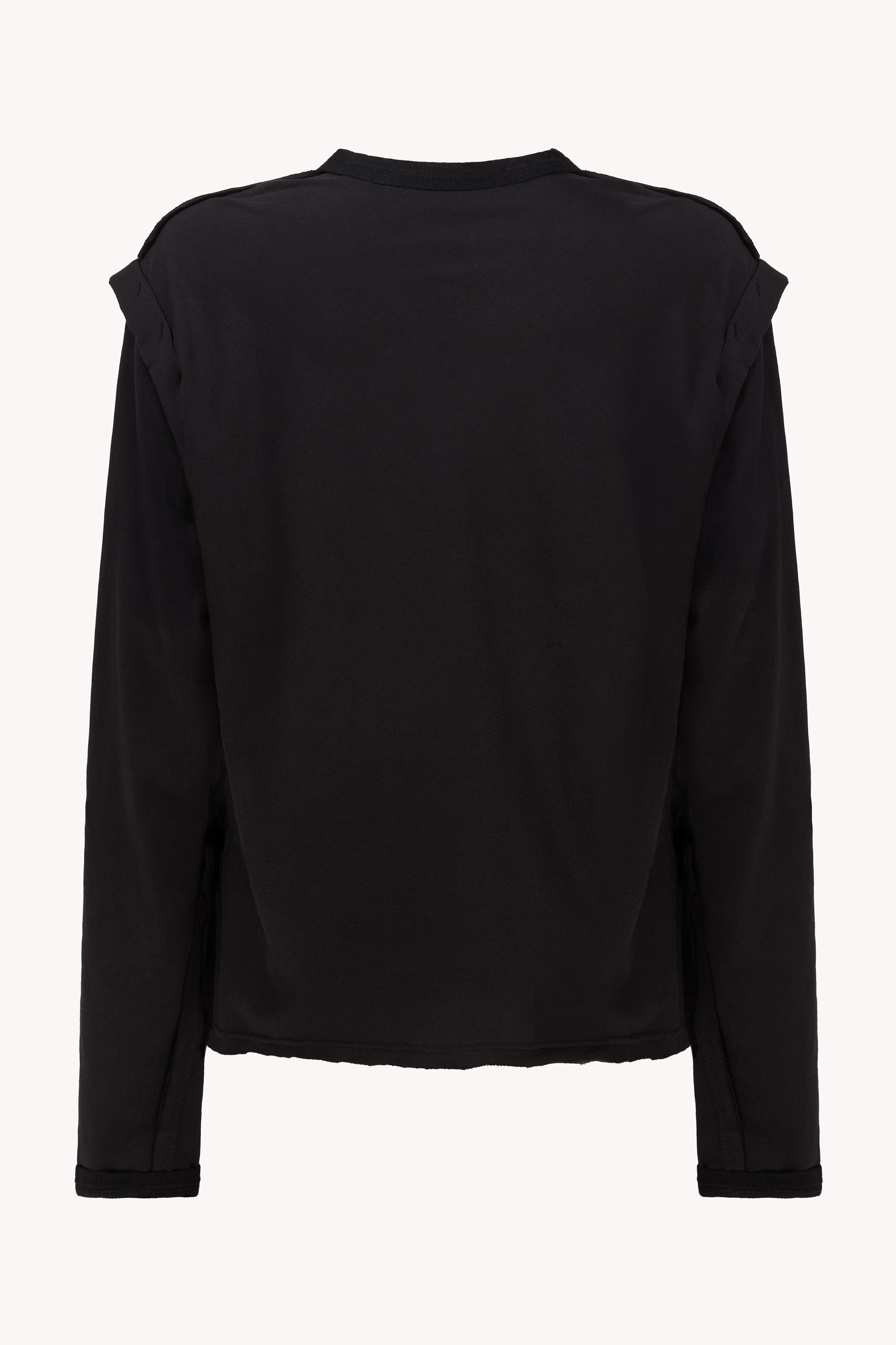 Black Crew Neck Top
