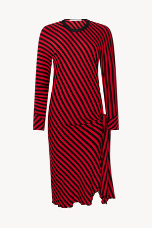 Red Stripe Tie Dress