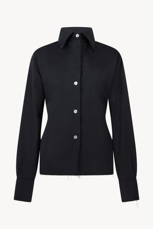Black Pinched Waist Shirt