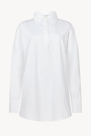 White Poplin Rugby Shirt