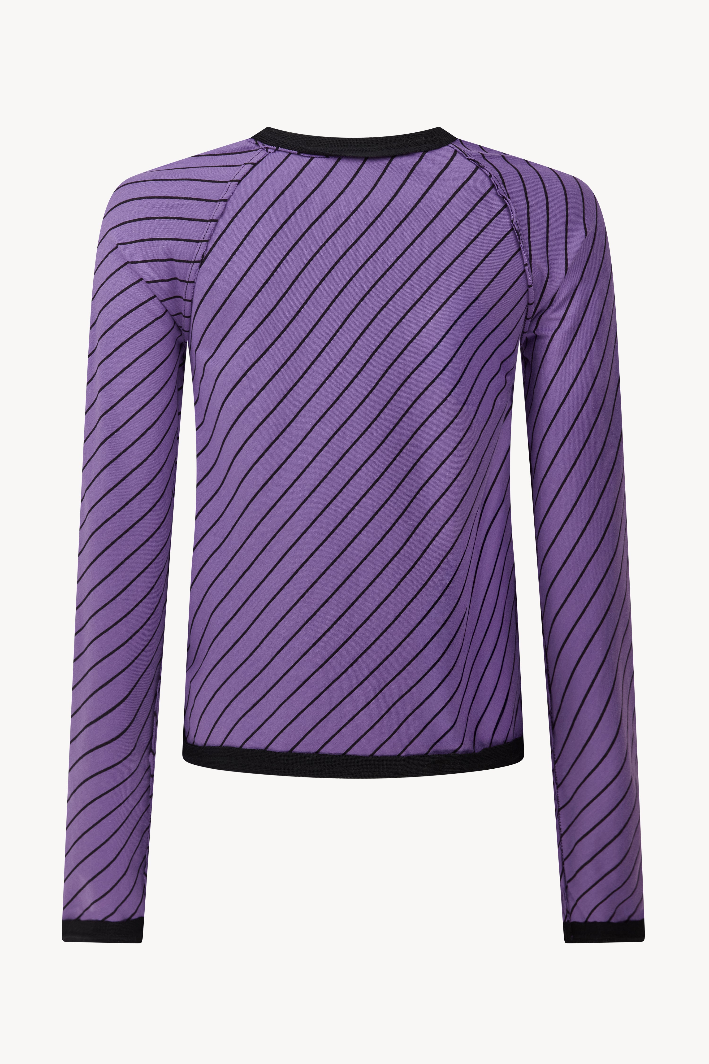 Purple Stripe Classic Cardigan