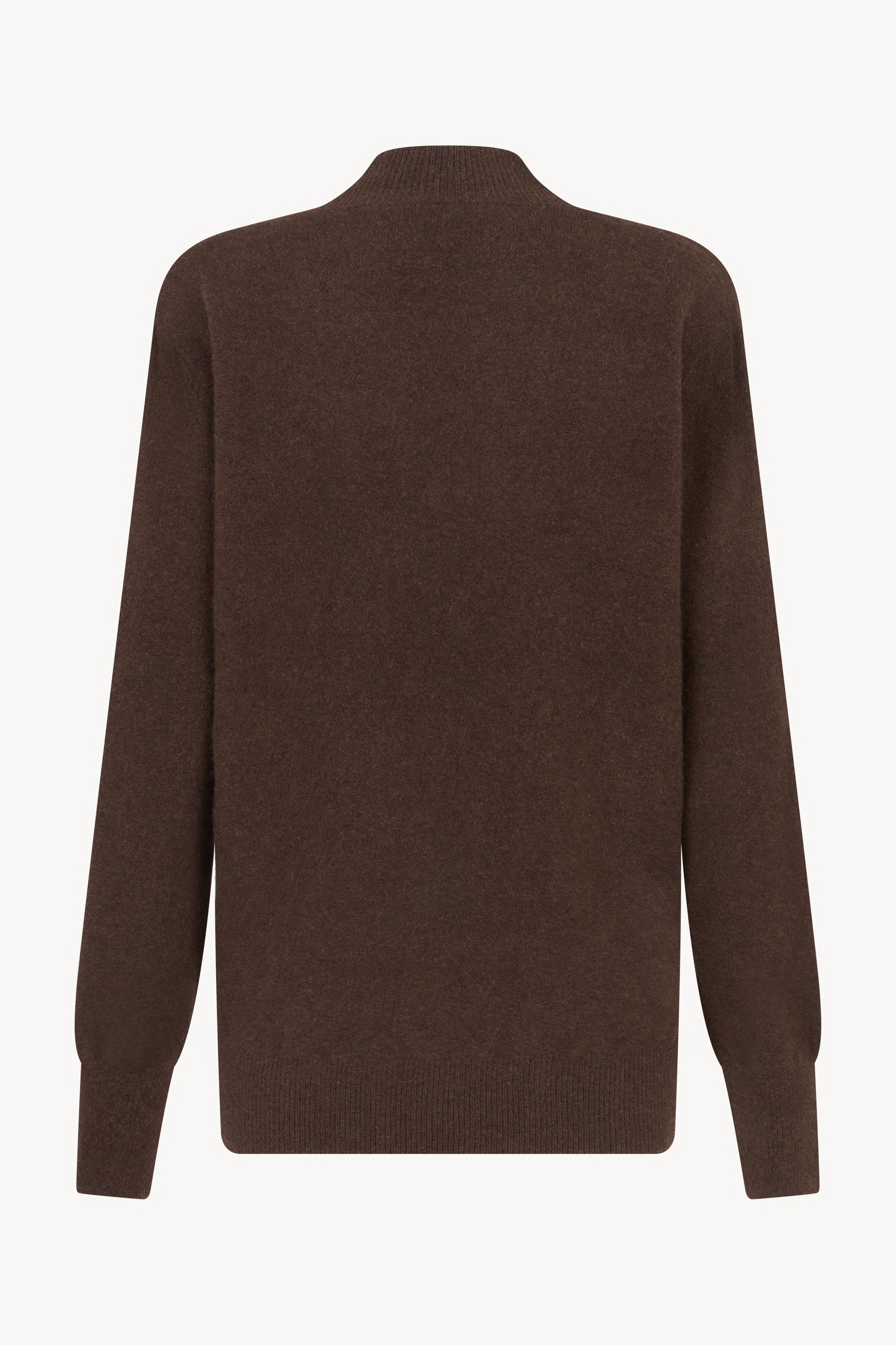 Brown Classic V-Neck Jumper