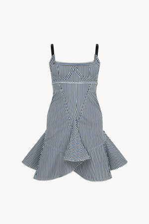 Navy/Brown Stripe Bambino Dress