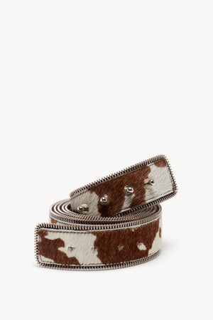 Cow Zipper Wrap Belt