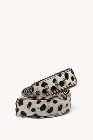 Dalmatian Zipper Wrap Belt