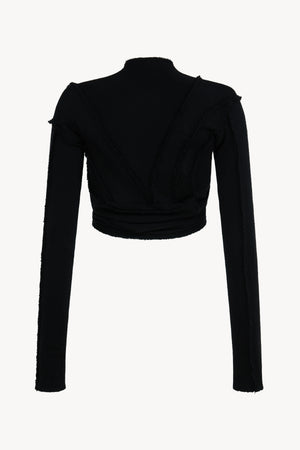 Black Merino Knit Bolero