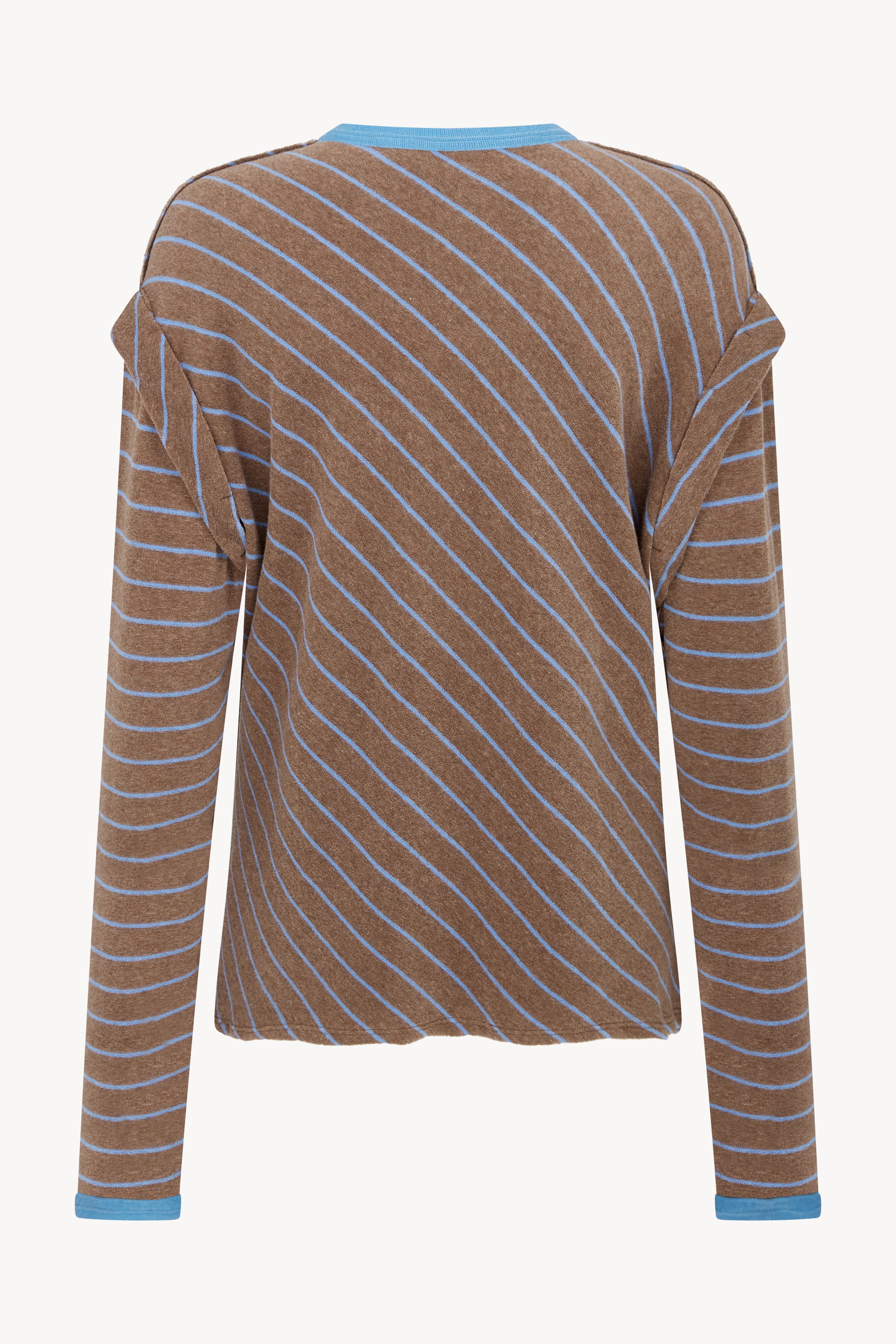 STRIPED CREW NECK LONG SLEEVE T-SHIRT
