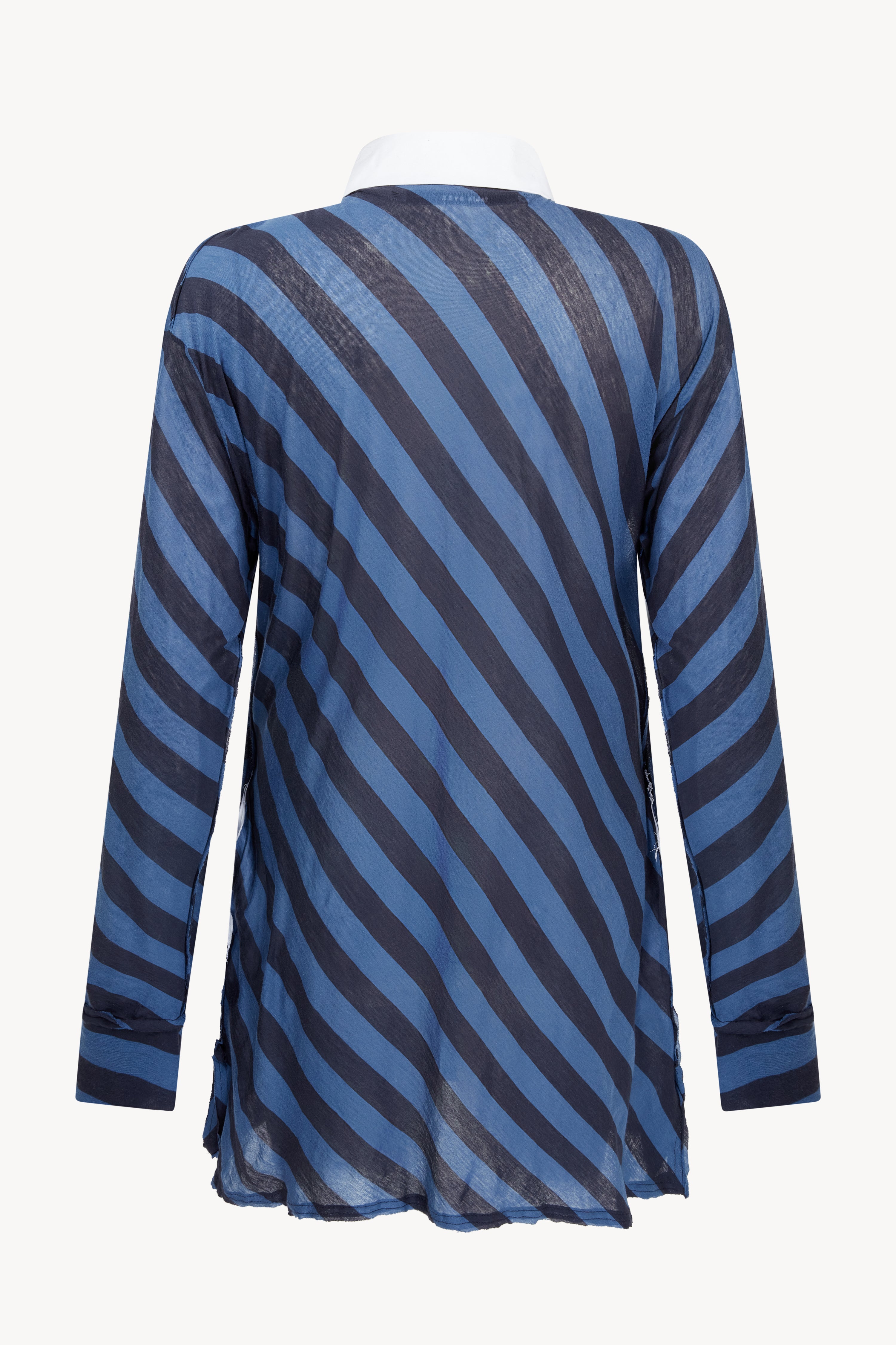 NAVY AND BLUE SHEER RUGBY SHIRT