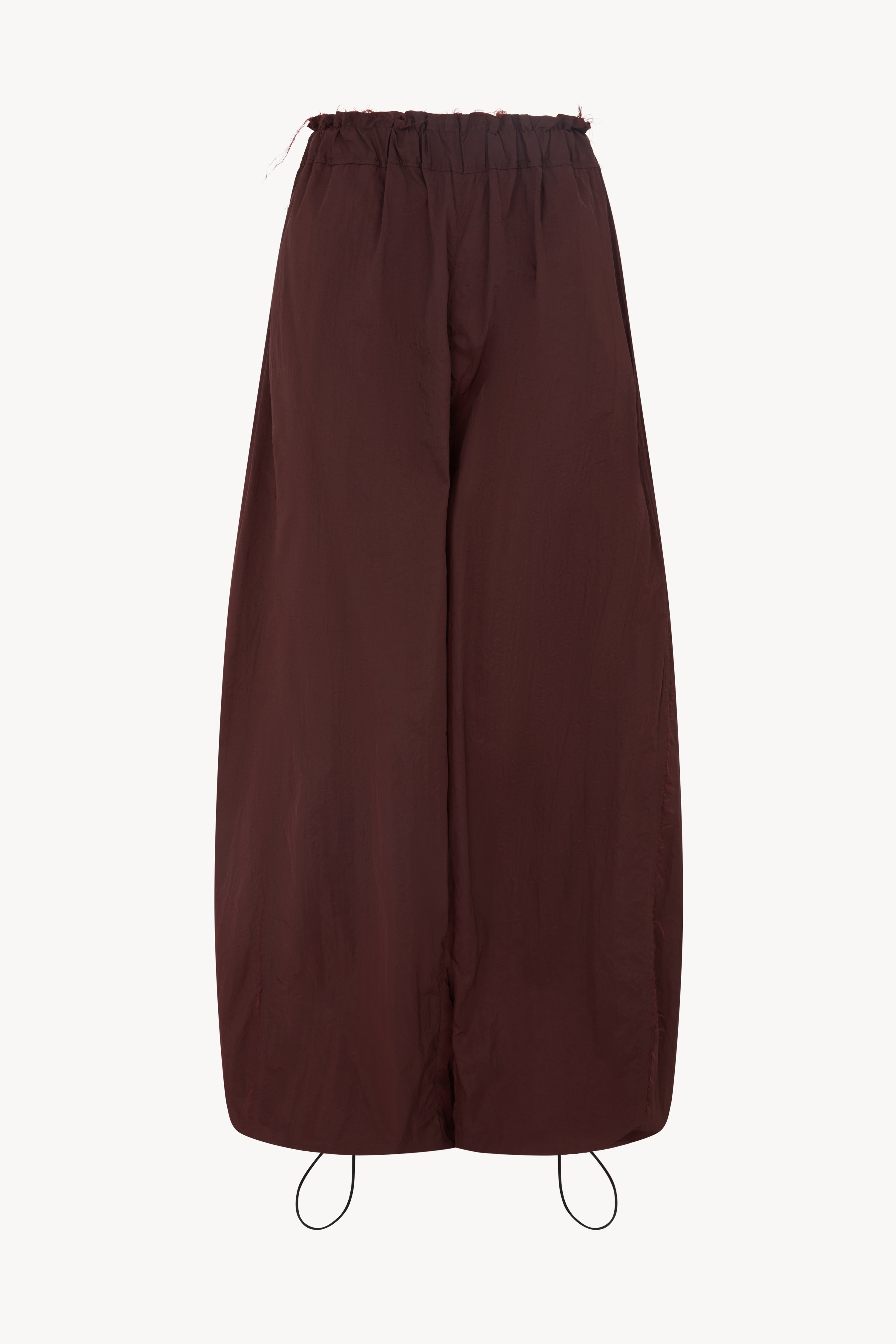 BURGUNDY WARM-UP TROUSERS