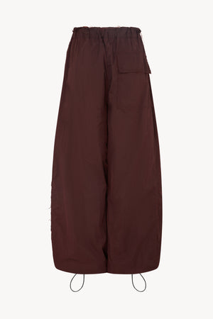 BURGUNDY WARM-UP TROUSERS