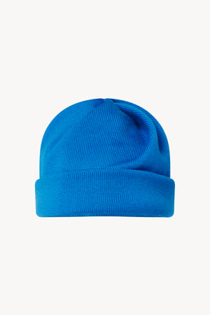 BLUE TWISTED BEANIE