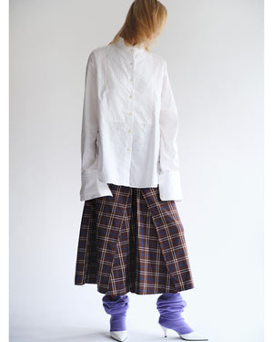 WHITE OVERSIZED EVENING SHIRT